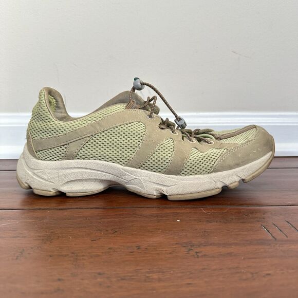 L.L. Bean Athletic Walking Running Shoes 05330 Women's 11M Green Mesh Sneakers - Picture 2 of 13